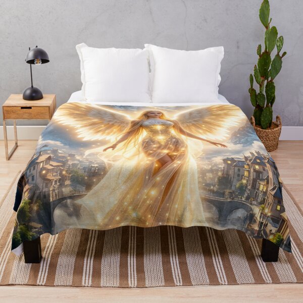 Item preview, The dawn of eternity in the golden wings of pure light designed and sold by KunstGeist.