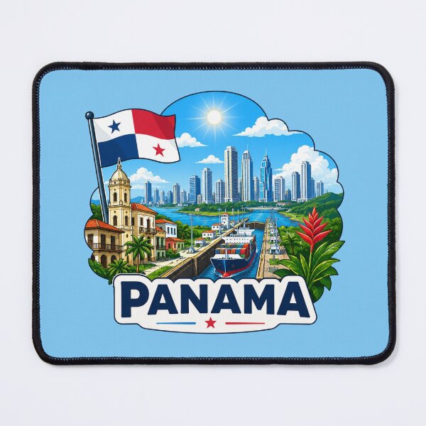 Item preview, Panama - Panama Canal & Casco Viejo designed and sold by Myra365Art.