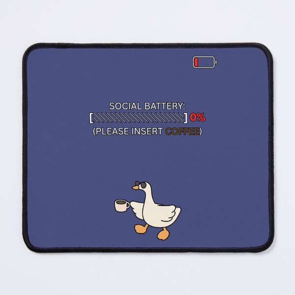 Item preview, Social Battery Low Please Insert Coffee Funny Introvert Quote designed and sold by DailyStickerLab.