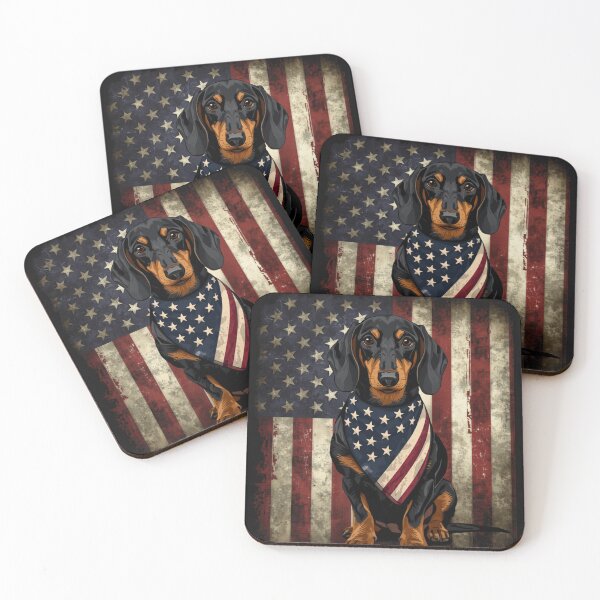 Item preview, DACHSHUND PATRIOTIC DOG designed and sold by BKDIGITALSHOP.