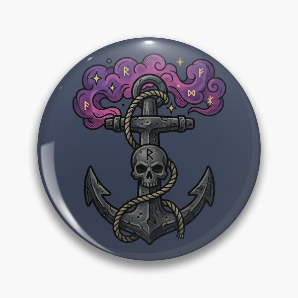 Item preview, The Abyssal Anchor - Mystic Occult Pirate Skull designed and sold by PerfectTerrible.