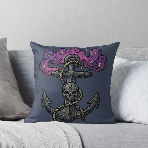 Item preview, The Abyssal Anchor - Mystic Occult Pirate Skull designed and sold by PerfectTerrible.