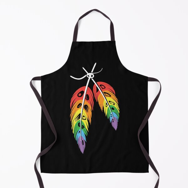 Item preview, Two-Spirit Indigenous LGBTQIA+ Rainbow with feathers designed and sold by Jdawnink.