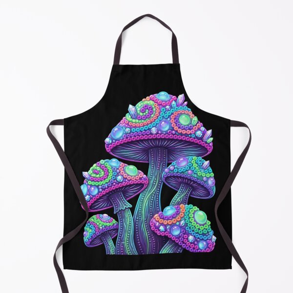 Item preview, Magical Neon Mushrooms 3D Crystal Bead Mosaic Art designed and sold by Rahaf-shop9.
