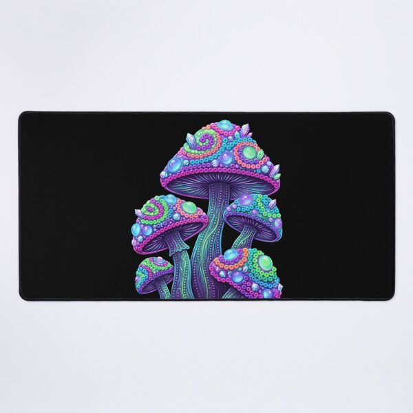 Item preview, Magical Neon Mushrooms 3D Crystal Bead Mosaic Art designed and sold by Rahaf-shop9.
