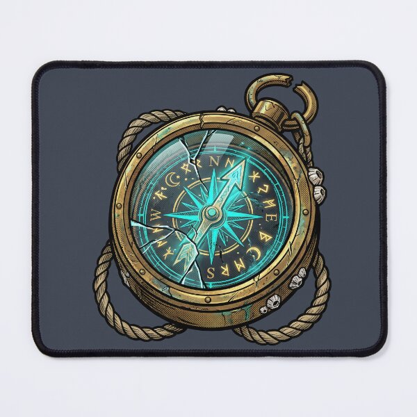 Item preview, Cursed Runebound Compass Dark Fantasy designed and sold by PerfectTerrible.