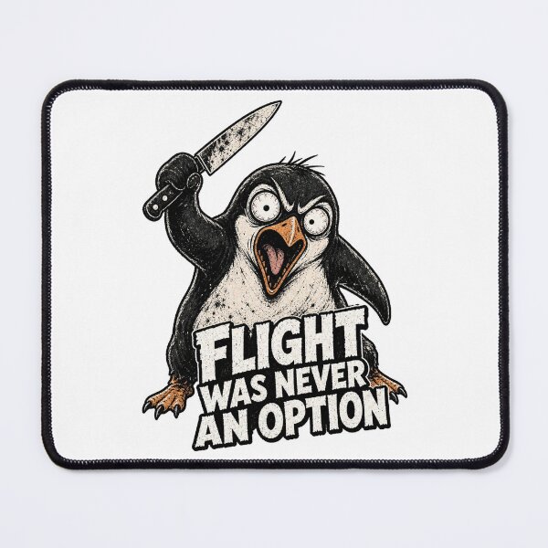 Item preview, Flight Was Never An Option | Funny Unhinged Penguin designed and sold by ChaosThreadsCo.