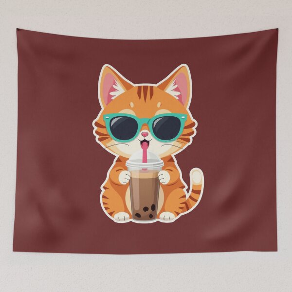 Item preview, Happy Cats Enjoying Cozy Moments Gifts for Cat Lovers designed and sold by MalwasBasket.