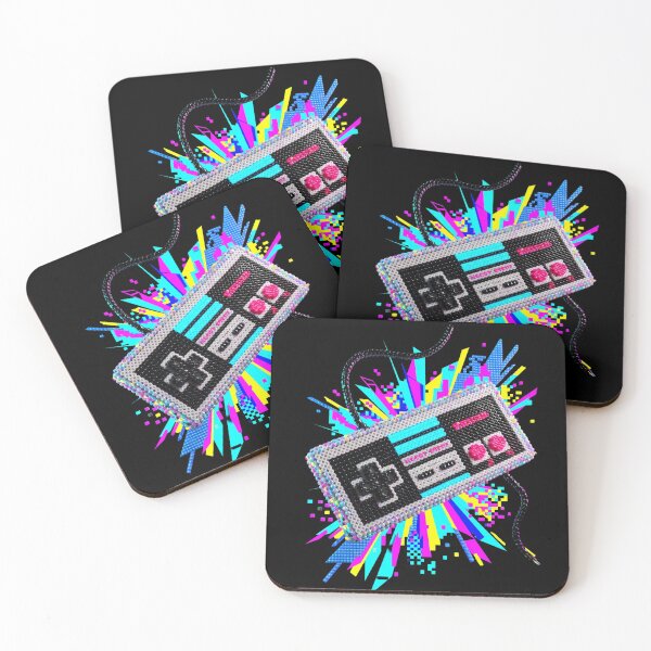 Item preview, Retro Video Game Controller 3D Perler Bead Glitch Art designed and sold by Rahaf-shop9.