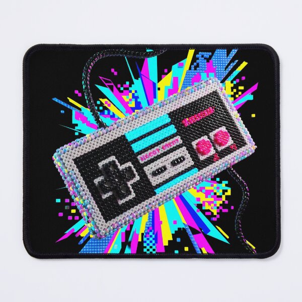 Item preview, Retro Video Game Controller 3D Perler Bead Glitch Art designed and sold by Rahaf-shop9.