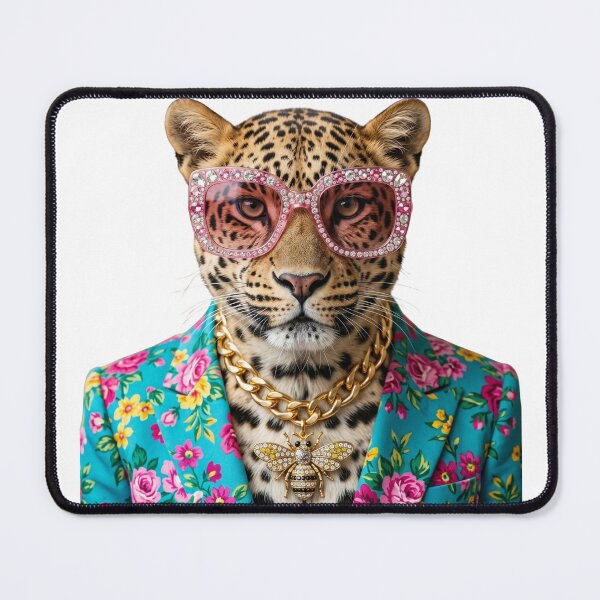 Item preview, Glamorous Leopard in Pink Rhinestone Sunglasses designed and sold by TheBeesForYou.