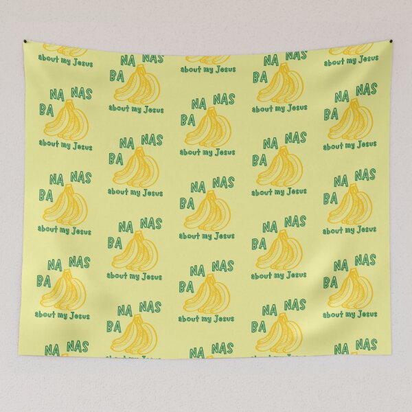 Item preview, Bananas About My Jesus, Child of God, Faith, Banana, Green and Yellow designed and sold by Forevermore.