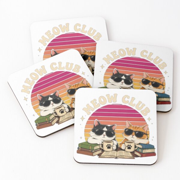 Item preview, Meow Club Book Lovers designed and sold by lojamarroquina.