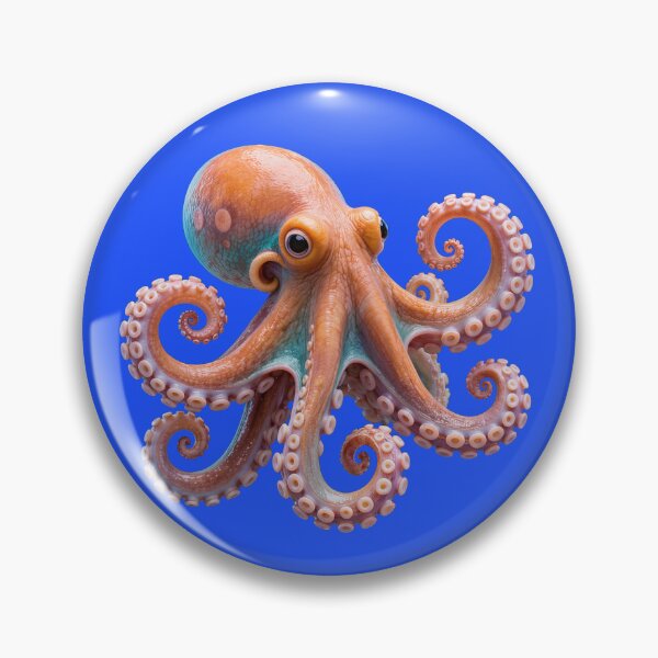 Item preview, Bright Friendly Octopus – Colorful Coastal Sea Life Art designed and sold by shorethings.