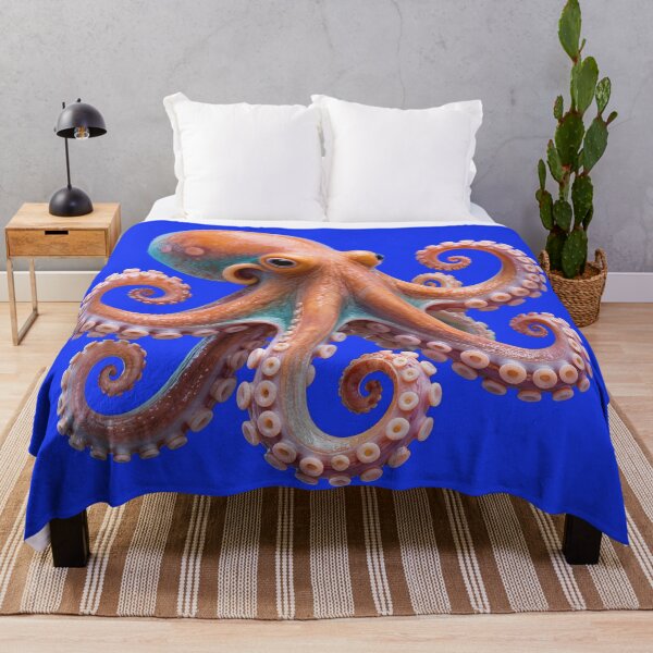 Item preview, Bright Friendly Octopus – Colorful Coastal Sea Life Art designed and sold by shorethings.