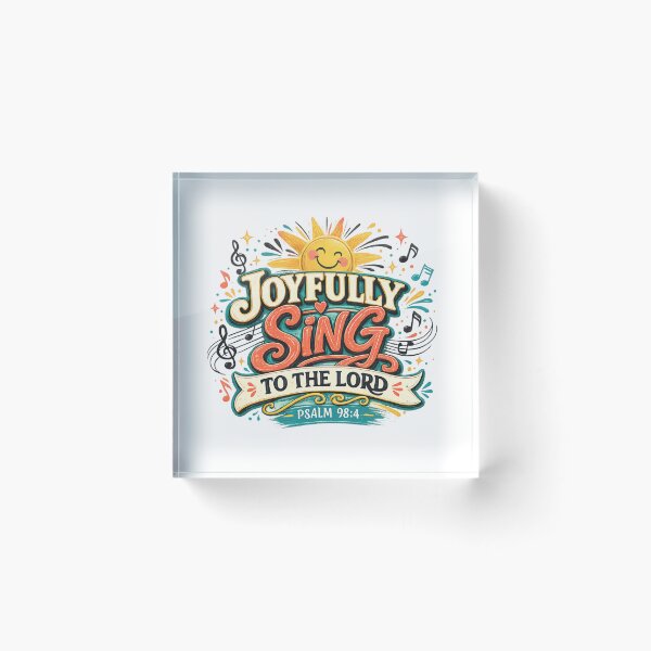 Item preview, Joyfully Sing to the Lord Psalm 98:4 Christian Worship Praise Design designed and sold by SoulThread Studio.