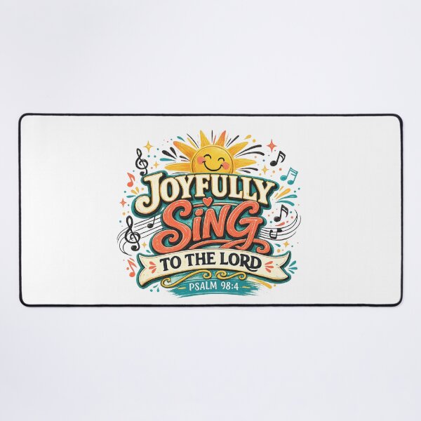 Item preview, Joyfully Sing to the Lord Psalm 98:4 Christian Worship Praise Design designed and sold by SoulThread Studio.