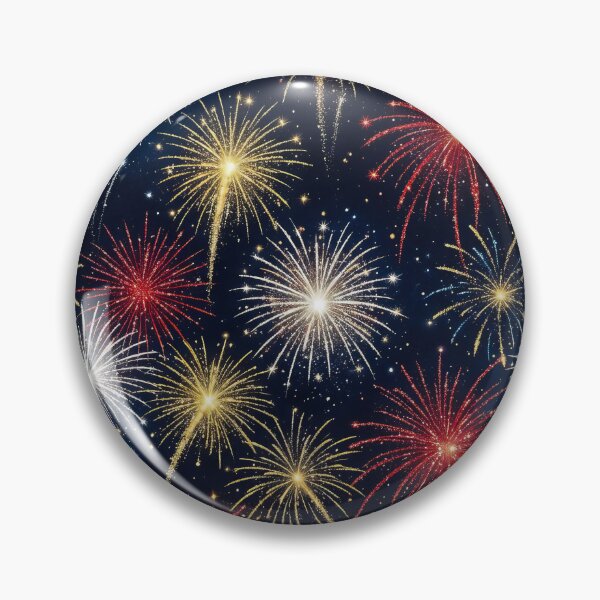 Item preview, Bursting Fireworks Night Sky Seamless Pattern designed and sold by Rhondajanda.