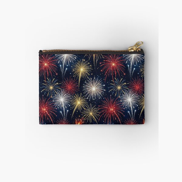 Item preview, Bursting Fireworks Night Sky Seamless Pattern designed and sold by Rhondajanda.