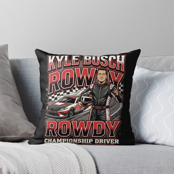 Item preview, Kyle Busch Rowdy Championship Driver Racing Fan Design designed and sold by Art Wave Studio.