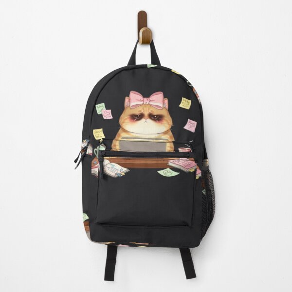 Item preview, Overworked Office Cat Deadline Crisis designed and sold by Moody Vibes Studio.