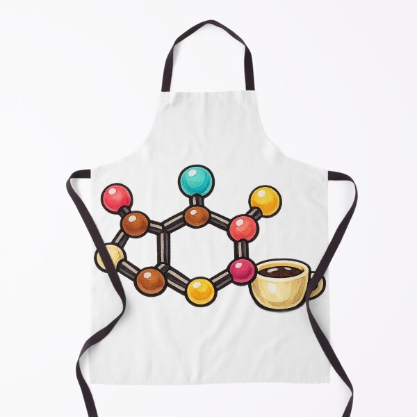 Item preview, Caffeine Molecule and a Tiny Cup of Coffee designed and sold by eignvalue.