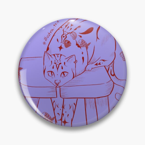 Item preview, cat and fishes designed and sold by illustratriz.