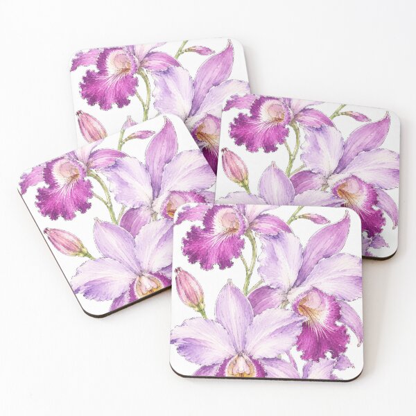 Item preview, Lavender orchid botanical study designed and sold by scicilysimonee.