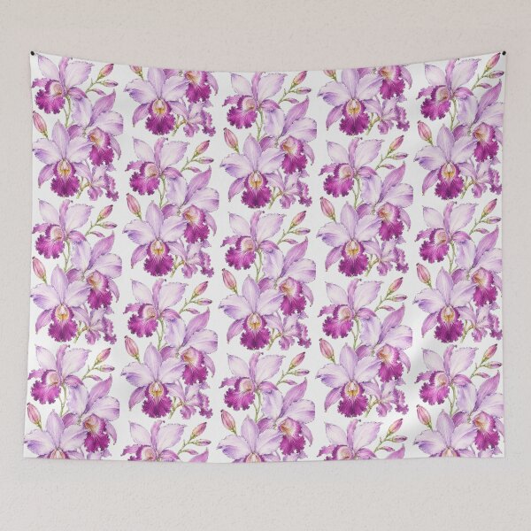 Item preview, Lavender orchid botanical study designed and sold by scicilysimonee.