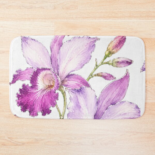 Item preview, Lavender orchid botanical study designed and sold by scicilysimonee.