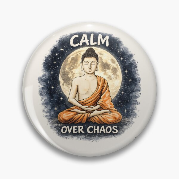 Item preview, CALM OVER CHAOS | Buddha Zen Art | Mindful Spiritual Design designed and sold by BlueberrySwan.