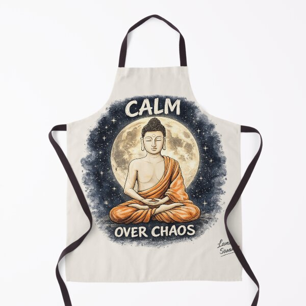 Item preview, CALM OVER CHAOS | Buddha Zen Art | Mindful Spiritual Design designed and sold by BlueberrySwan.
