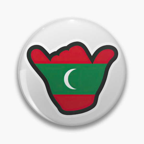 Item preview, Maldives Shaka Flag designed and sold by ShakaLife.org.