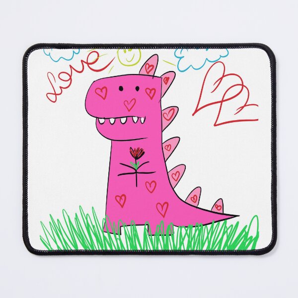 Item preview, pink dinosaur designed and sold by Kasia1987t.