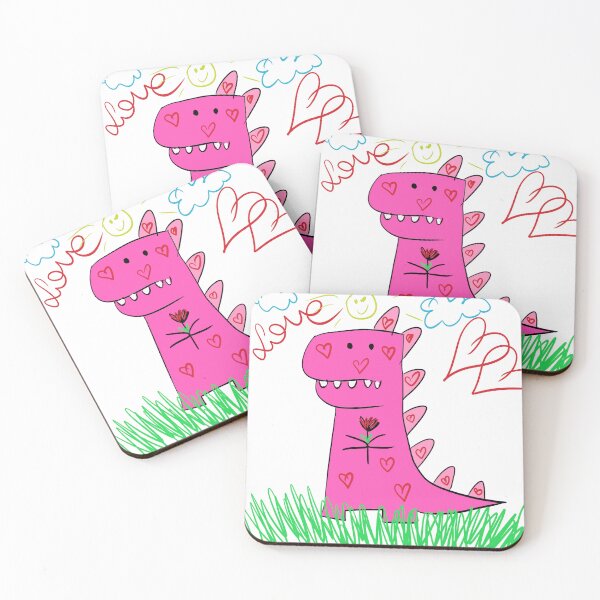 Item preview, pink dinosaur  designed and sold by Kasia1987t.