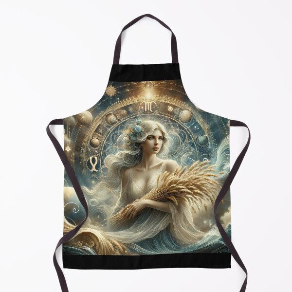 Item preview, Celestial Virgo – Zodiac Goddess of the Harvest designed and sold by UmSkelig834.