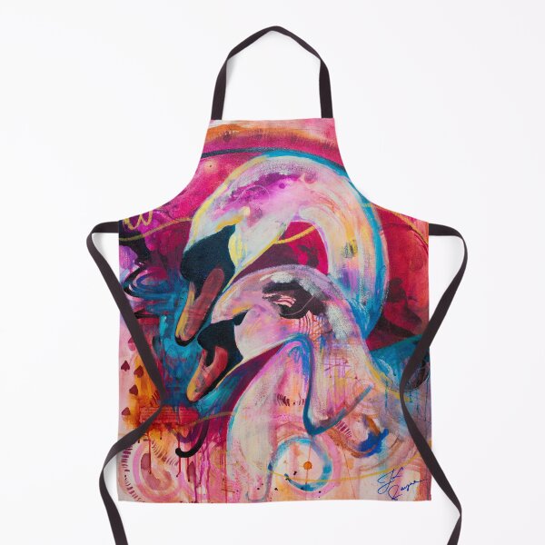 Item preview, Romantic Abstract Swans designed and sold by FearlessPaints.