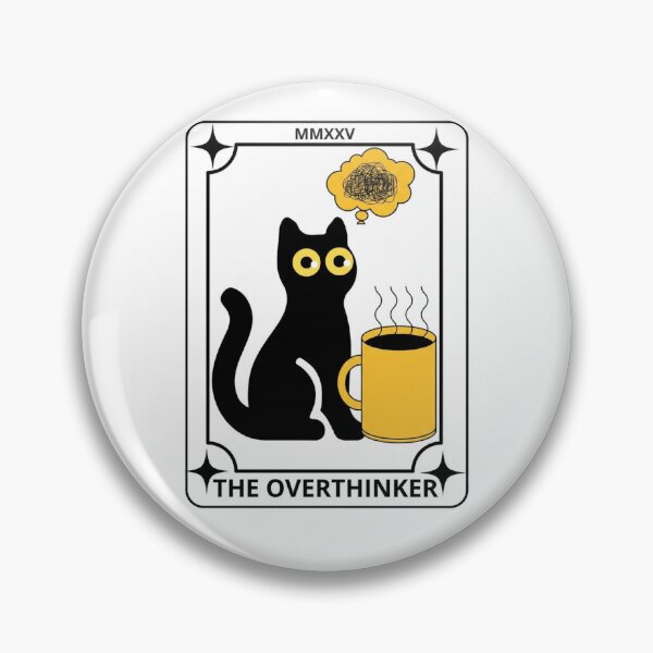 Item preview, Copy of The Overthinker - Funny Cat Tarot Card Aesthetic designed and sold by AMBAYK.