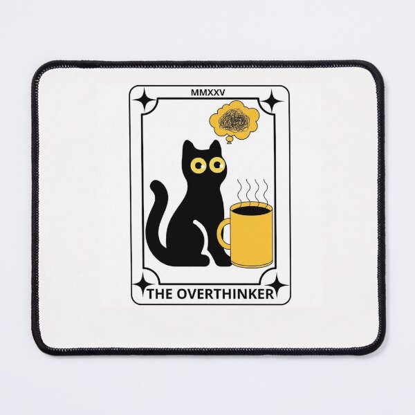 Item preview, Copy of The Overthinker - Funny Cat Tarot Card Aesthetic designed and sold by AMBAYK.