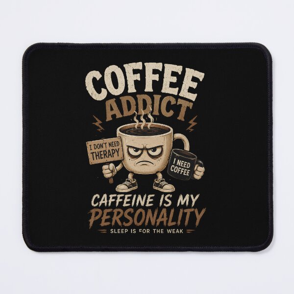 Item preview, Coffee Addict Meme Funny Caffeine Lover Design designed and sold by ILYASSE1.