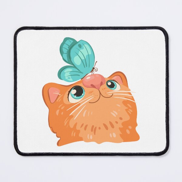 Item preview, Ginger kitten with a butterfly on its nose designed and sold by Deepness2023.