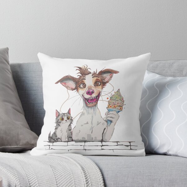 Item preview, Joyful Dog With Ice cream Funny Design  designed and sold by FlowerSeller1.