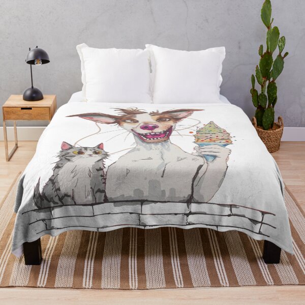 Item preview, Joyful Dog With Ice cream Funny Design  designed and sold by FlowerSeller1.
