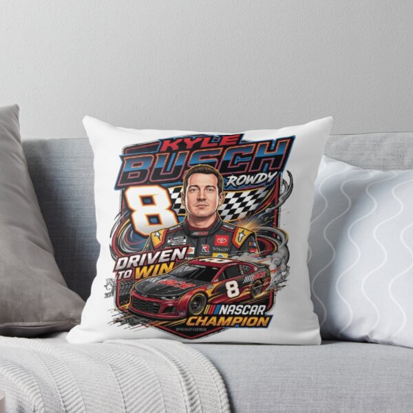Item preview, Kyle Busch Rowdy Championship Driver Racing Fan Design designed and sold by Art Wave Studio.
