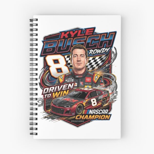 Item preview, Kyle Busch Rowdy Championship Driver Racing Fan Design designed and sold by Art Wave Studio.