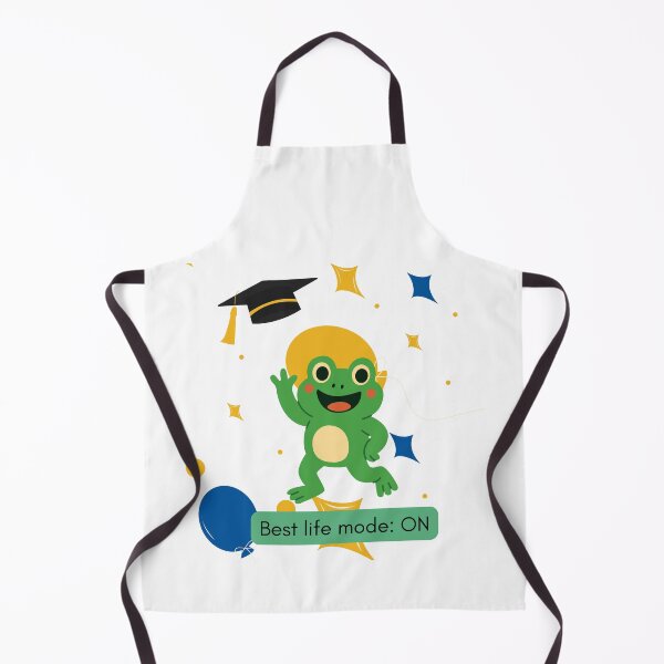 Item preview, Best Life Mode On Graduation Frog with Balloons | Cute Motivational Animal Design designed and sold by ChooseAndPrint.