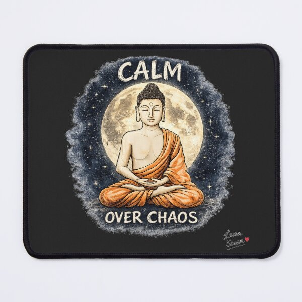 Item preview, STILLNESS WITHIN | Buddha Silhouette Art | Black Zen Spiritual Design designed and sold by BlueberrySwan.