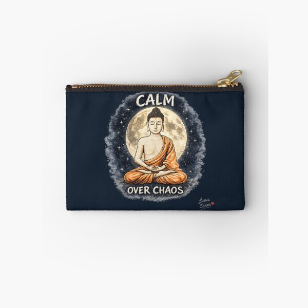 Item preview, CALM OVER CHAOS | Indigo Buddha Art | Midnight Zen Design designed and sold by BlueberrySwan.