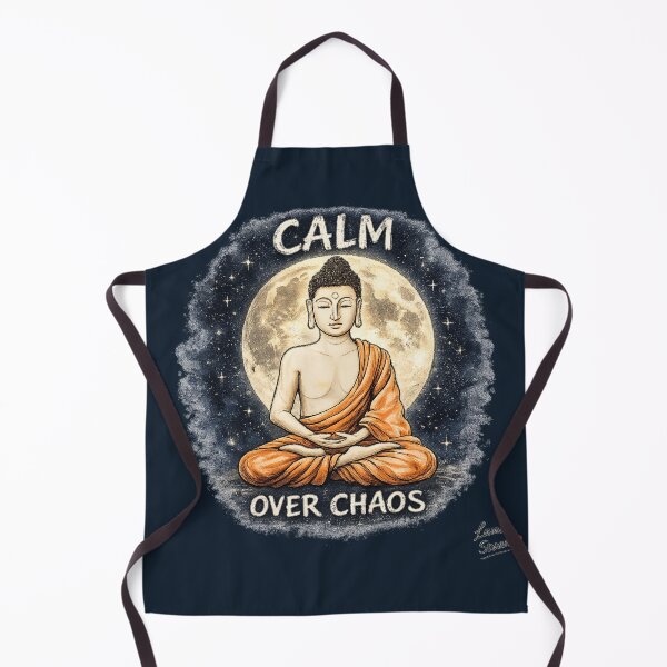 Item preview, CALM OVER CHAOS | Indigo Buddha Art | Midnight Zen Design designed and sold by BlueberrySwan.