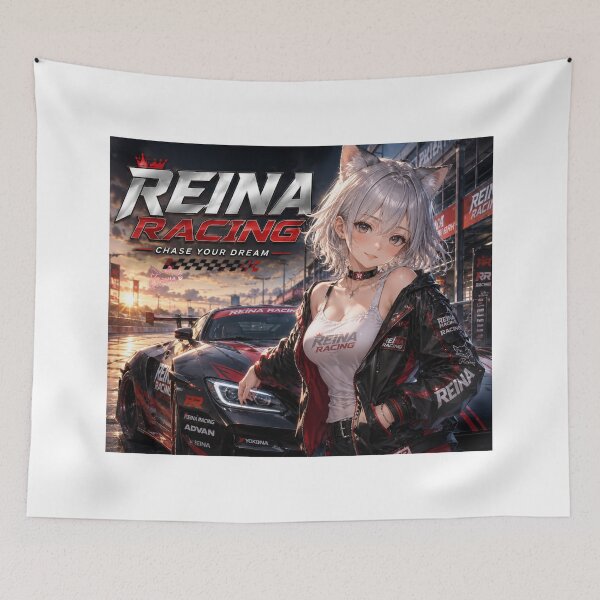 Item preview, REINA RACING Silver Edition - Chase Your Dream | Anime Motorsport Queen designed and sold by RinaWorksJP.